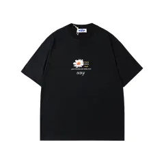 Design Street Daisy Short Sleeve T-Shirt - Black - View 1