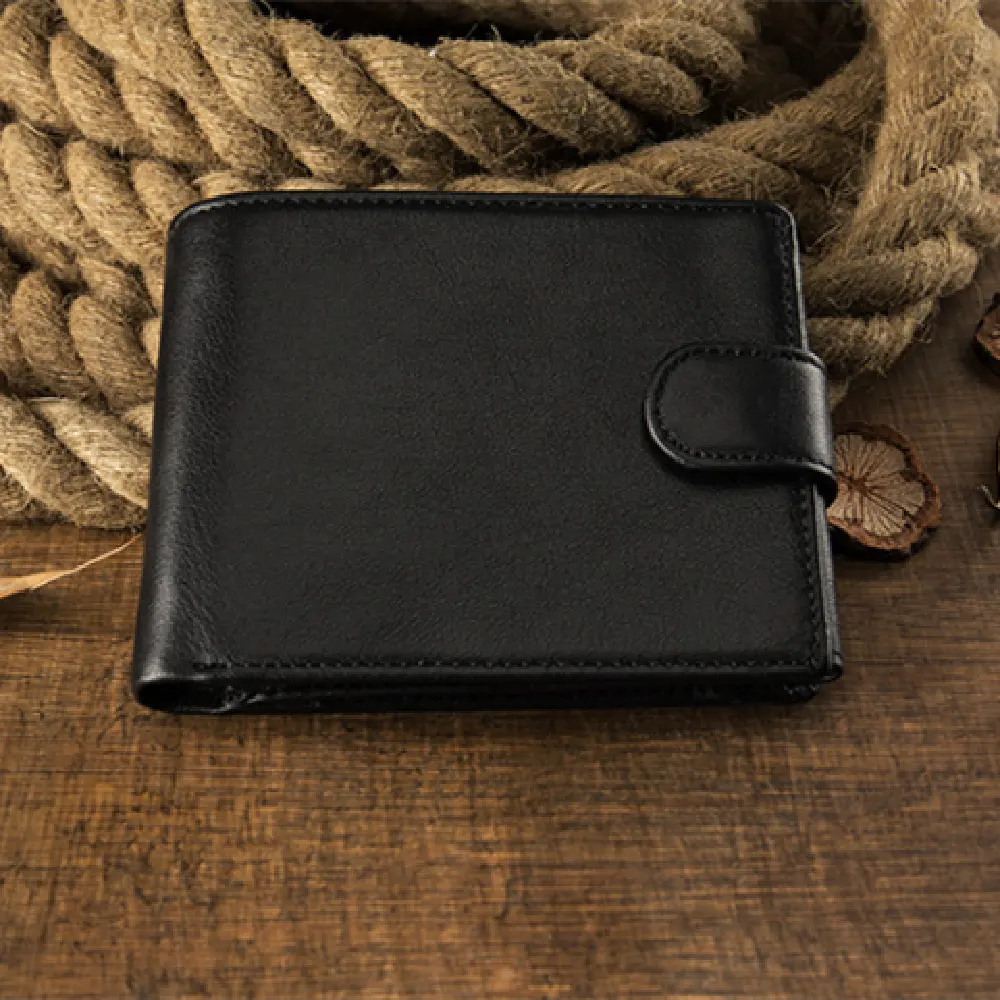 Customized Cowhide Wallet for Men's Short