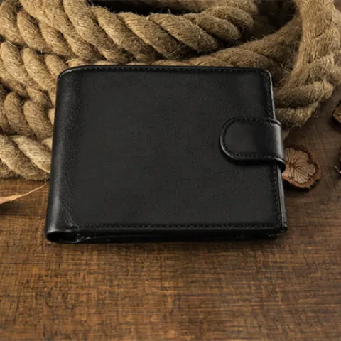 Customized Cowhide Wallet for Men's Short