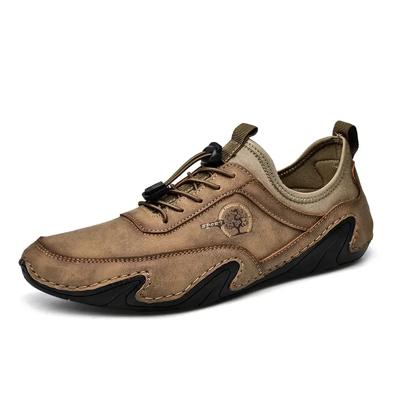 Breathable Men's Casual Leather Sports Shoes