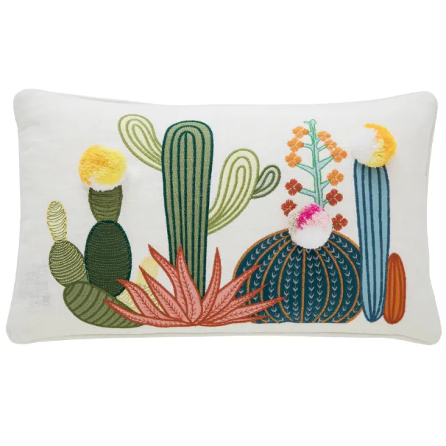 Nordic Green Cactus Plant Summer Bay Window Throw Pillow Cactus - Shop at LoveMi