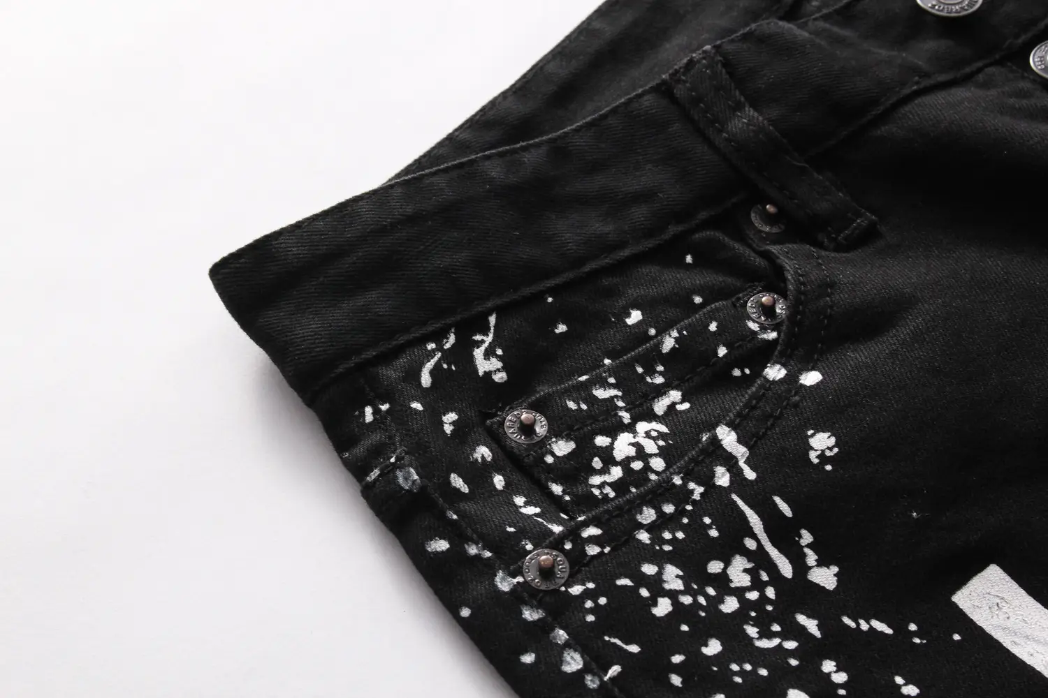 High Street Culture American Personality Elastic Denim