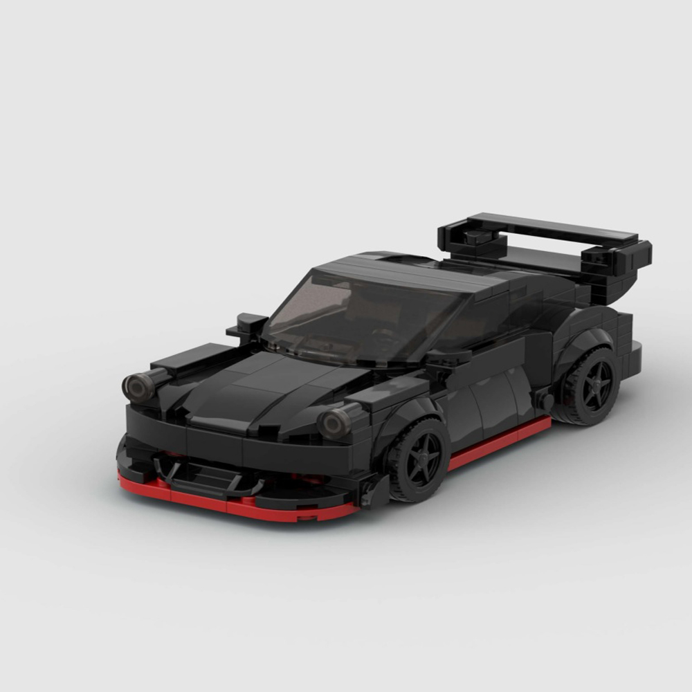 321PCS DIY Black Sports Car Building Blocks,Speed Champions Cars Toy Building Sets,City Racing Cars DIY Building Bricks For Kids And Adults