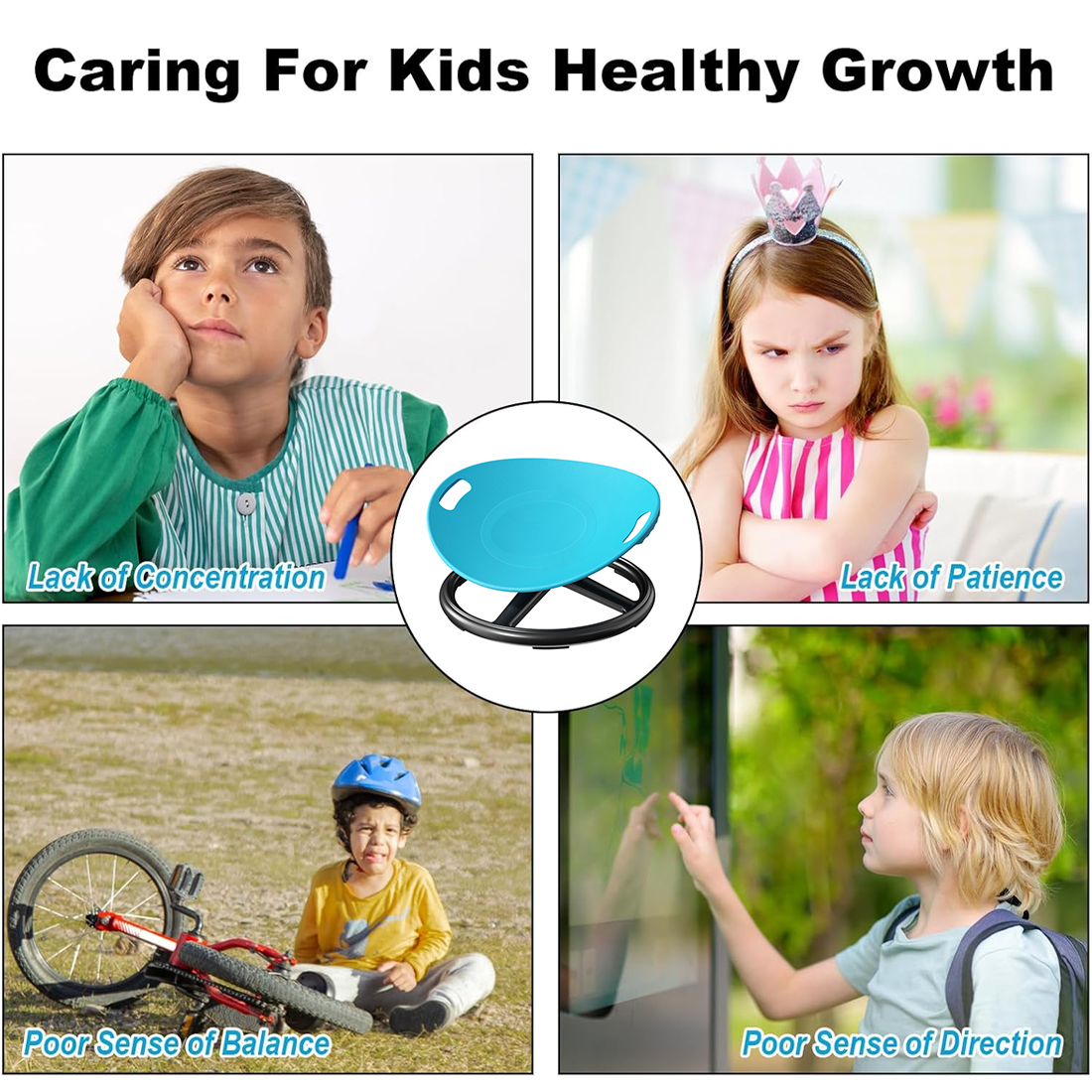 NEW AUTISM SENSORY CHAIR KIDS CHILD SPINNING BALANCE Developmental Spin Toy — image 6