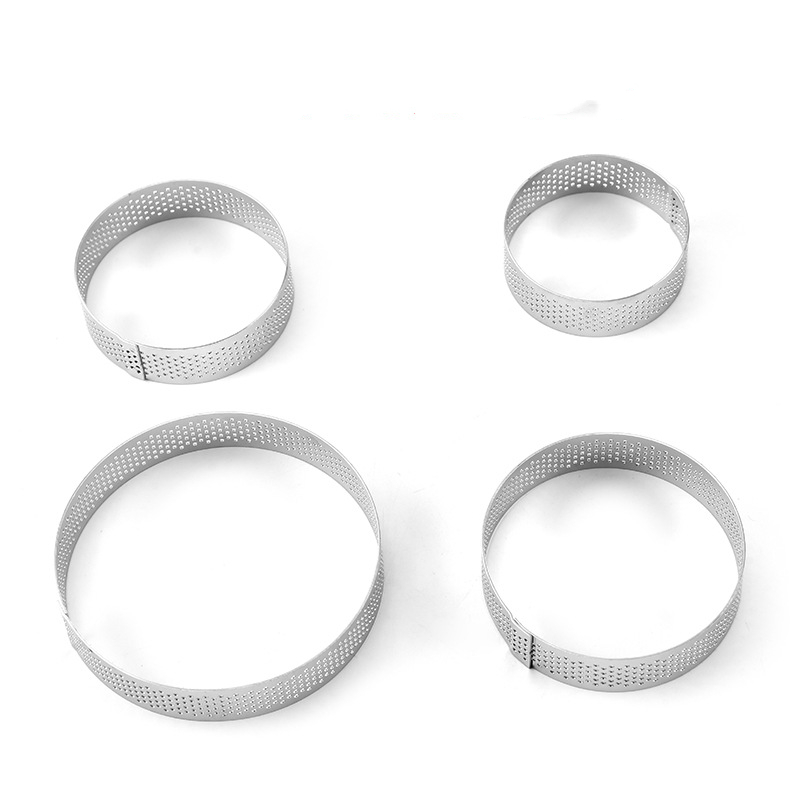 Title 1, 304 stainless steel perforated French ring tart...