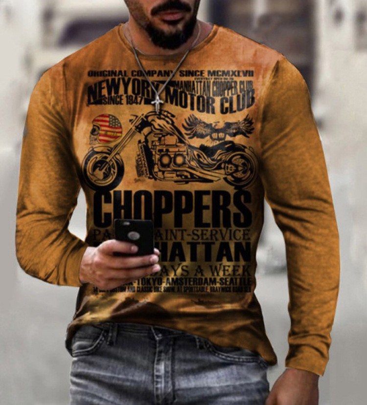 Summer Tide Brand 3D Eagle Pattern European And American Style Clothes Youth T-shirts Casual Loose Men's Clothing