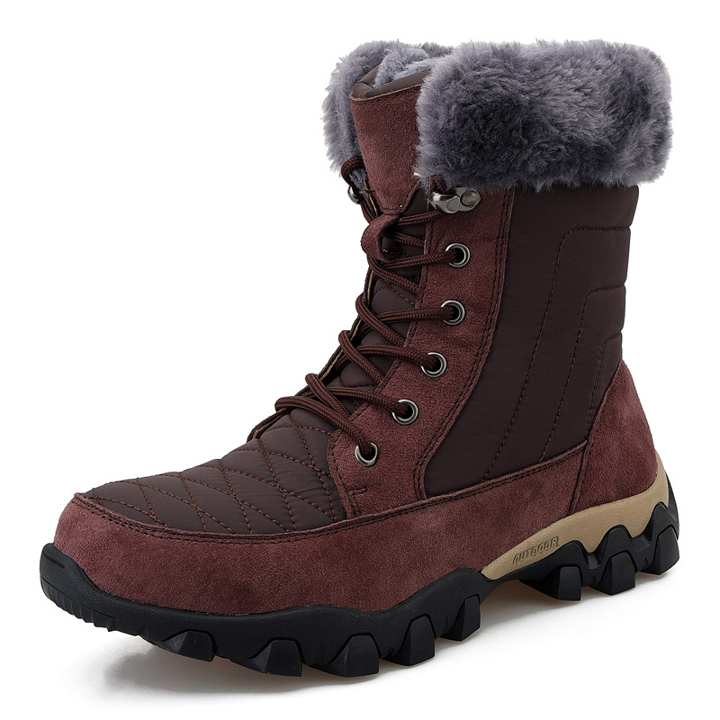 Title 2, Snow Boots British Style Trendy Thick-soled Men...