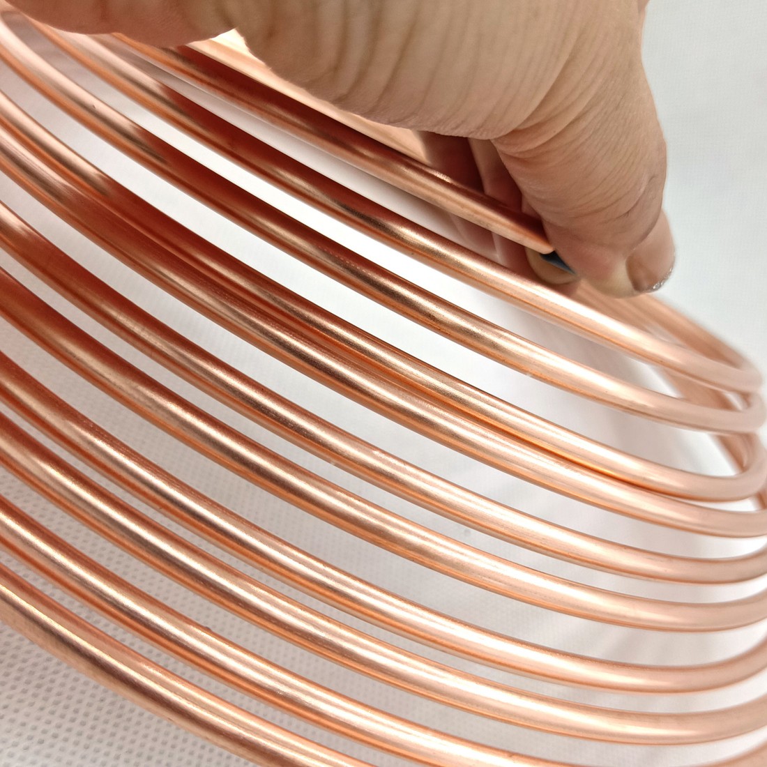 2x 25ft Copper Brake Pipe Line Tube Rolls Kit with 32 Nut Fittings — image 5