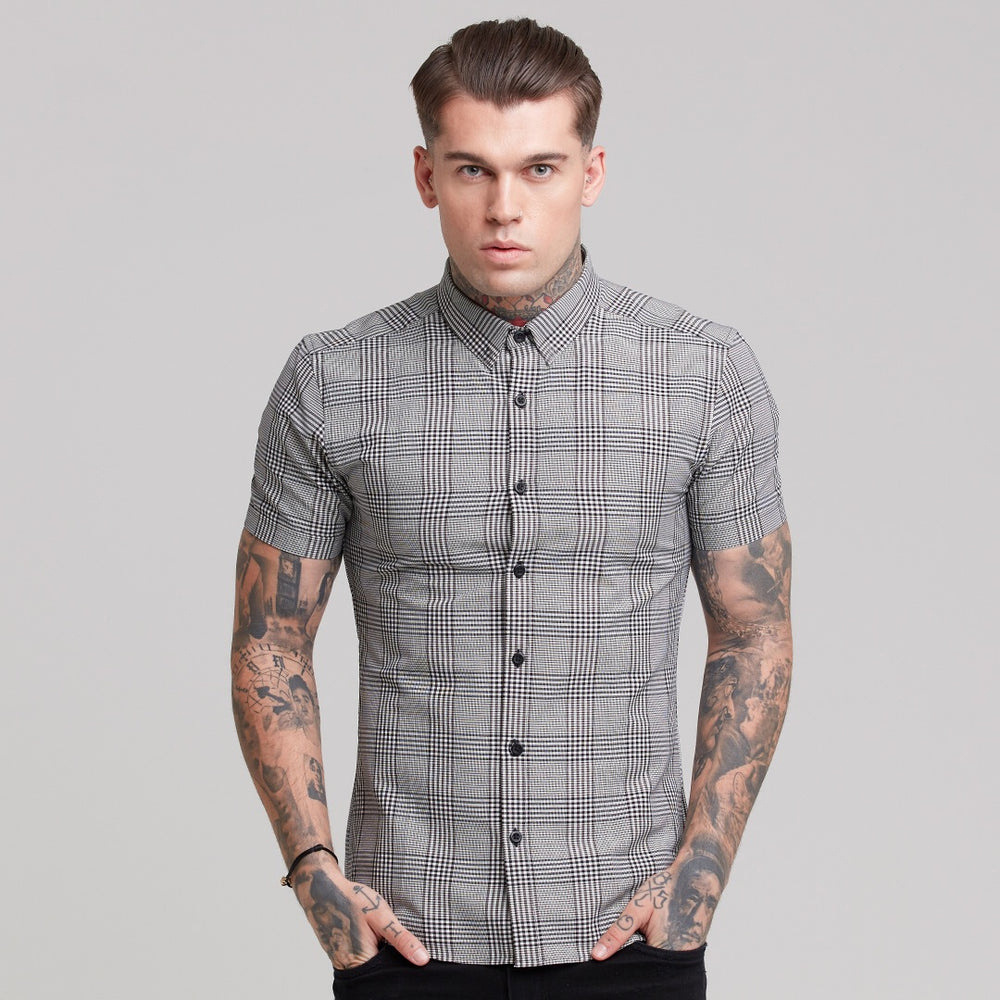 Title 4, Camisa xadrez masculina Estilo casual Conforto ...