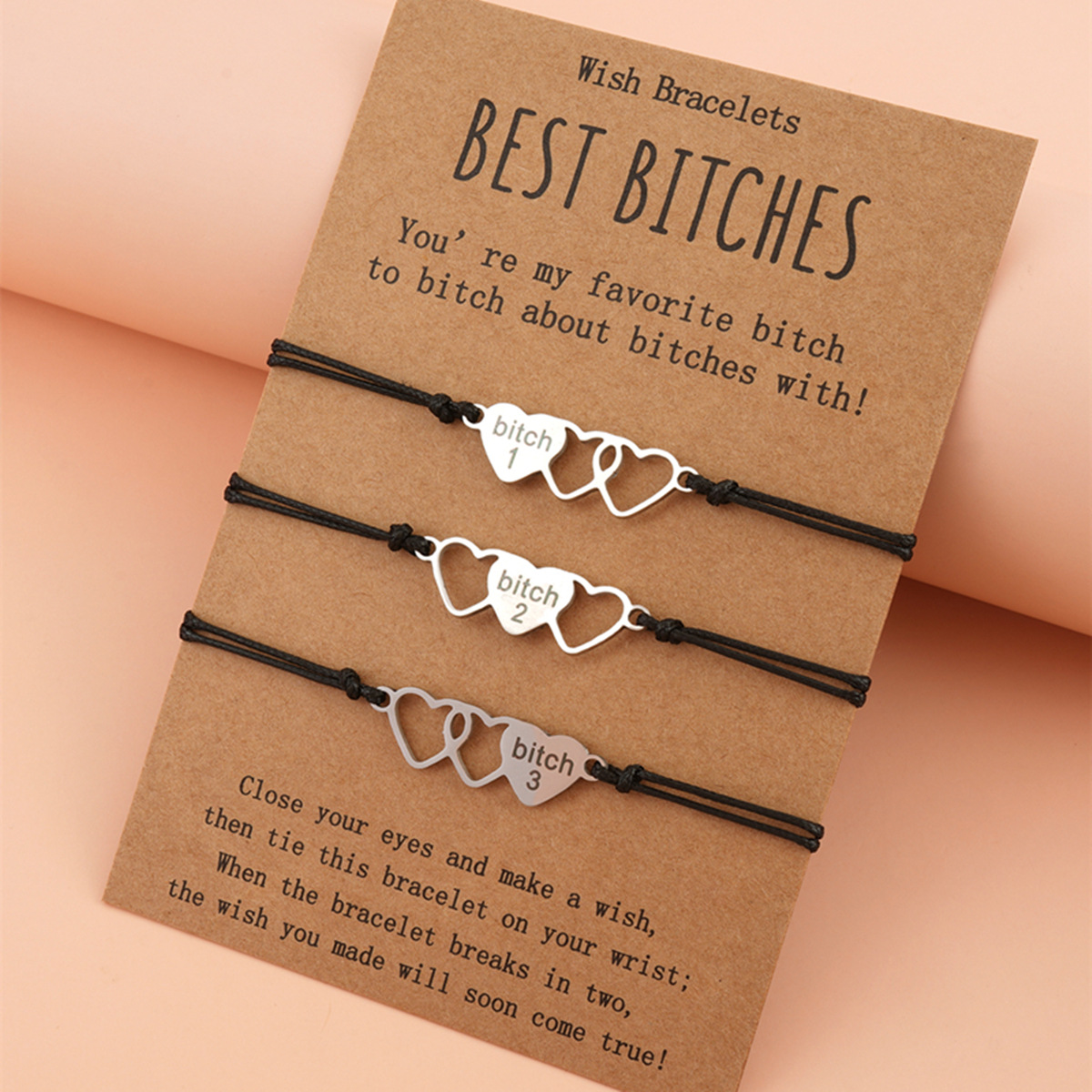 Creative Stainless Steel Heart-shaped Braided Bracelet