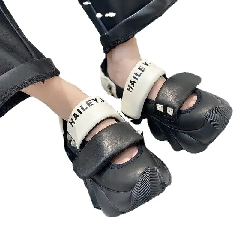 Women's Thick Sole Casual Sandals with Velcro Straps