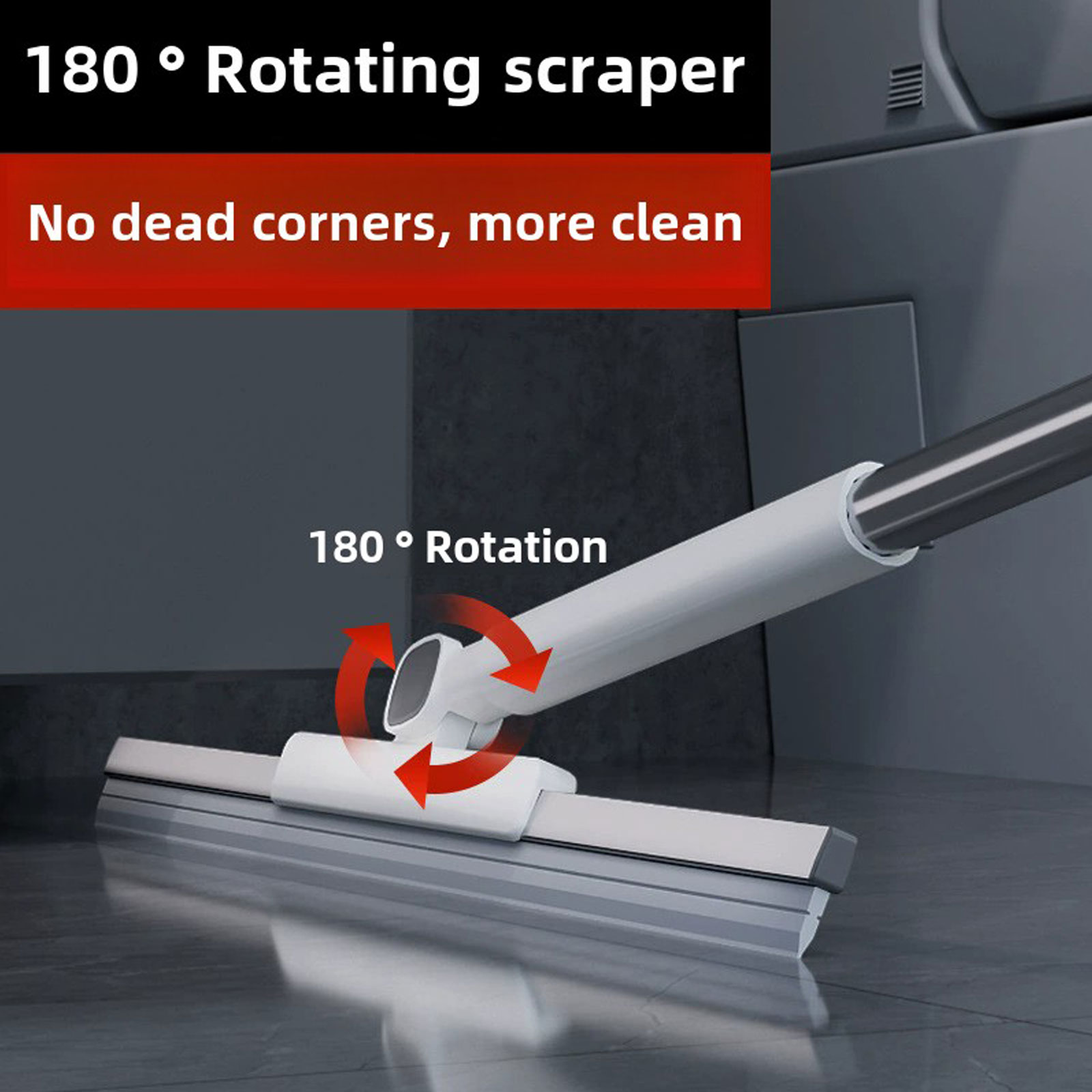 Broom Folding Dustpan Set Combination Household Wiper Blade Hair Sweeping-Only — image 8
