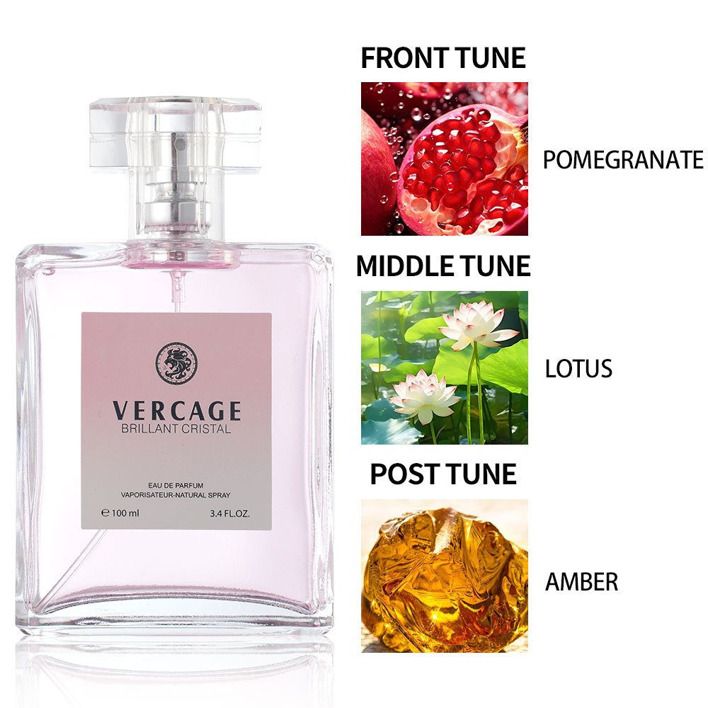Women's Perfume 100ml Fruity Flower Fragrance Rich Peony Fragrance Lingering Fruit Fragrance