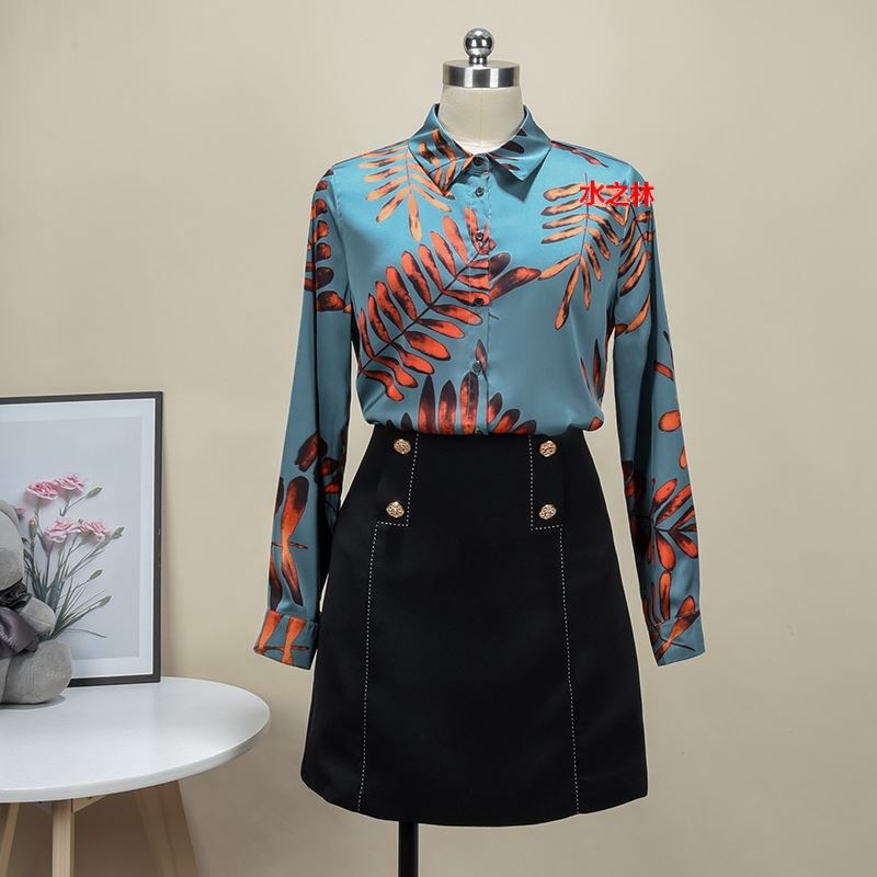 Title 3, Chiffon Long Sleeve Retro Hong Kong Flavored Fl...