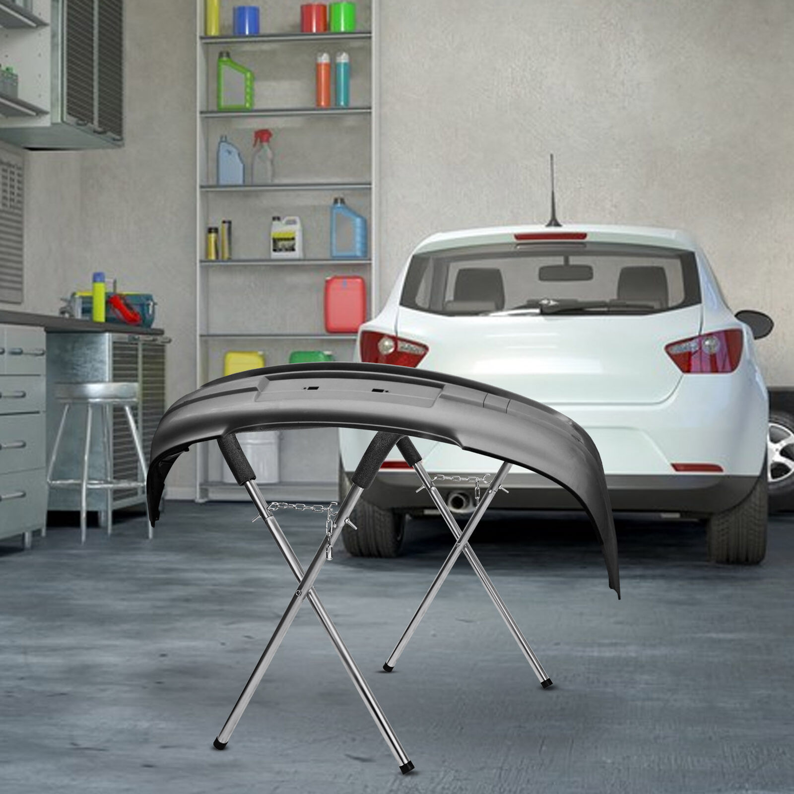 Foldaway Body Shop Trestle Table Panel Stand Adjustable Bumper Panelstand
