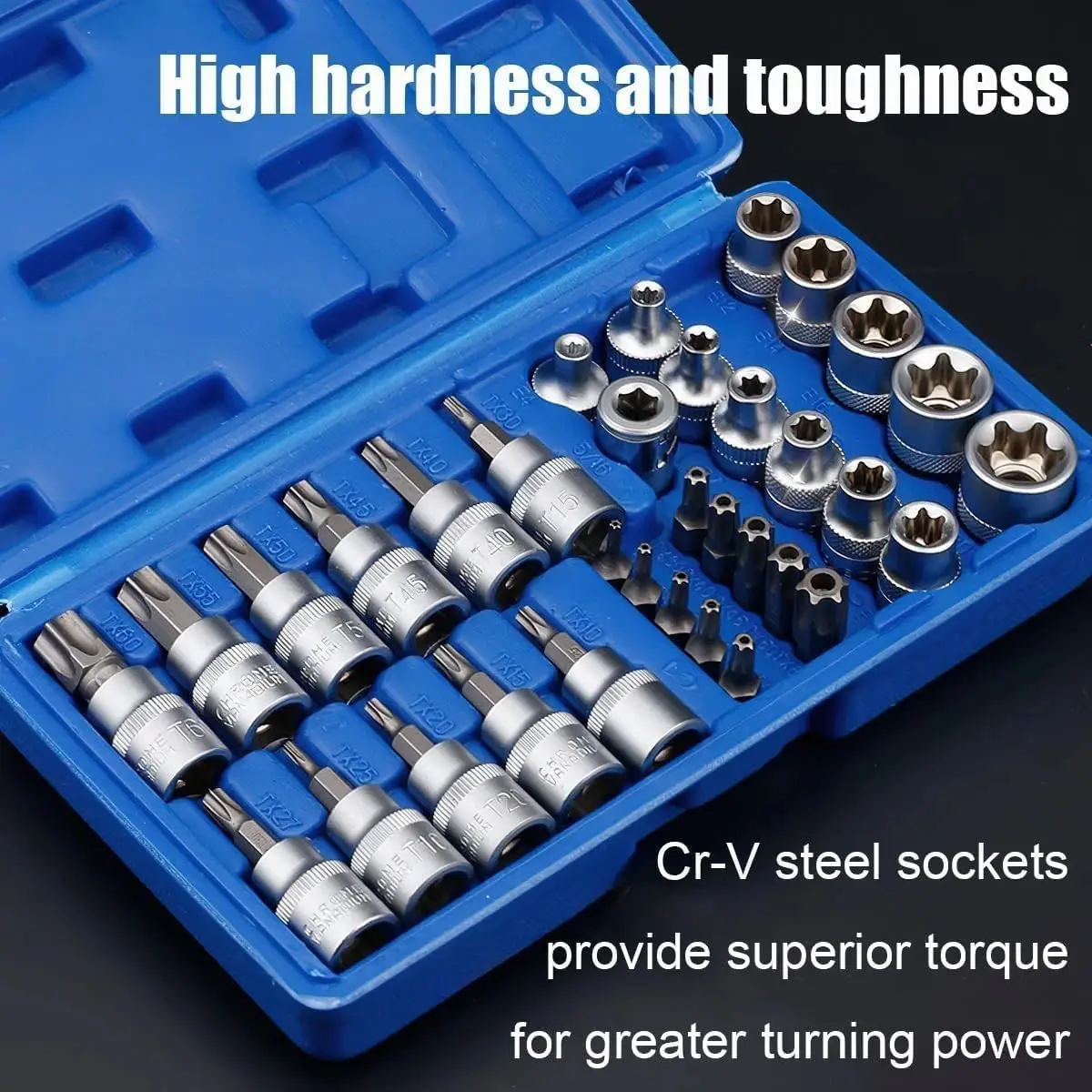 Torx Star Socket & Bit Set Male
