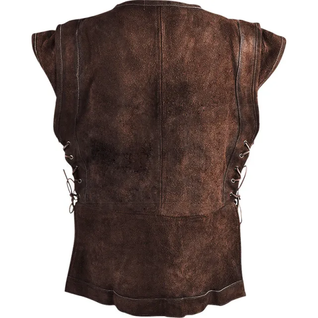 Fashion Retro Men's Round Neck Short Sleeve Brown - Shop at LoveMi