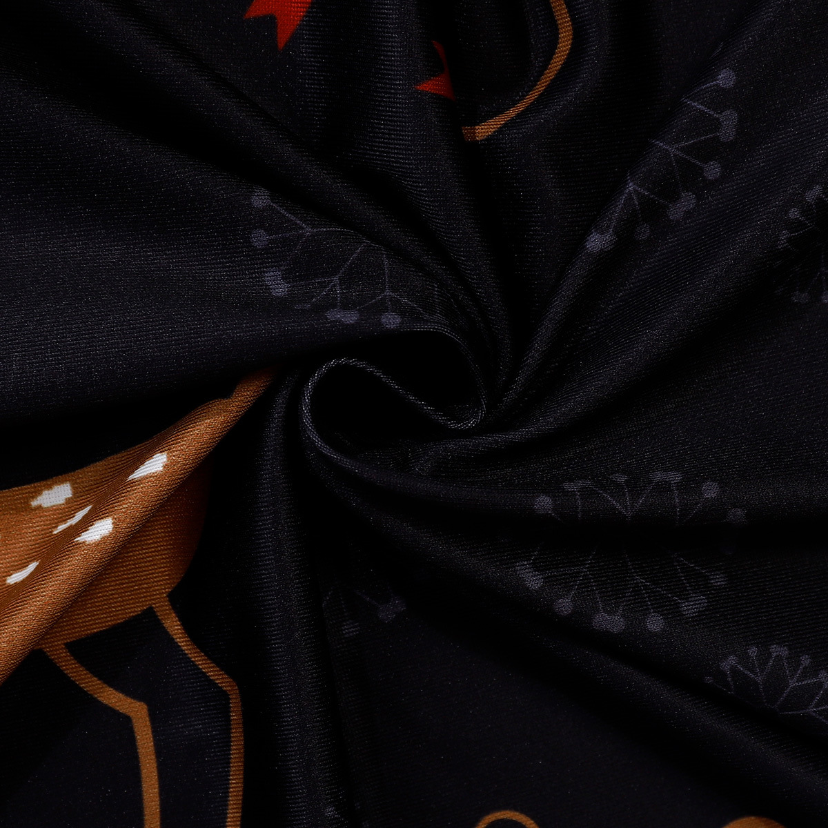 Christmas Print Dress Female Multi-flower Type