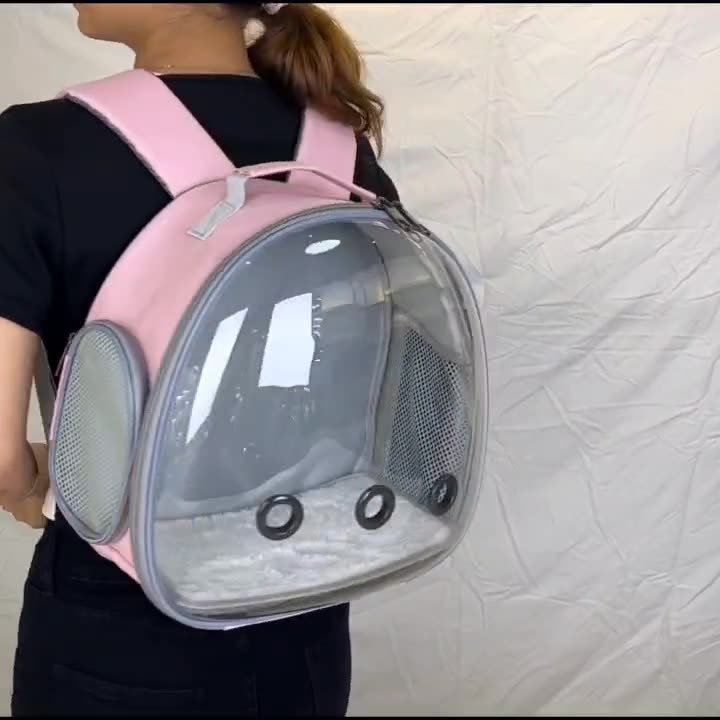 Title 7, Pet Backpack Hamster Carrier Transparent Small ...