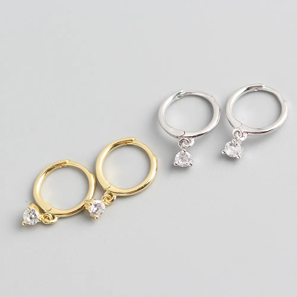 Light Luxury Diamond Ear Buckle S925 Sterling