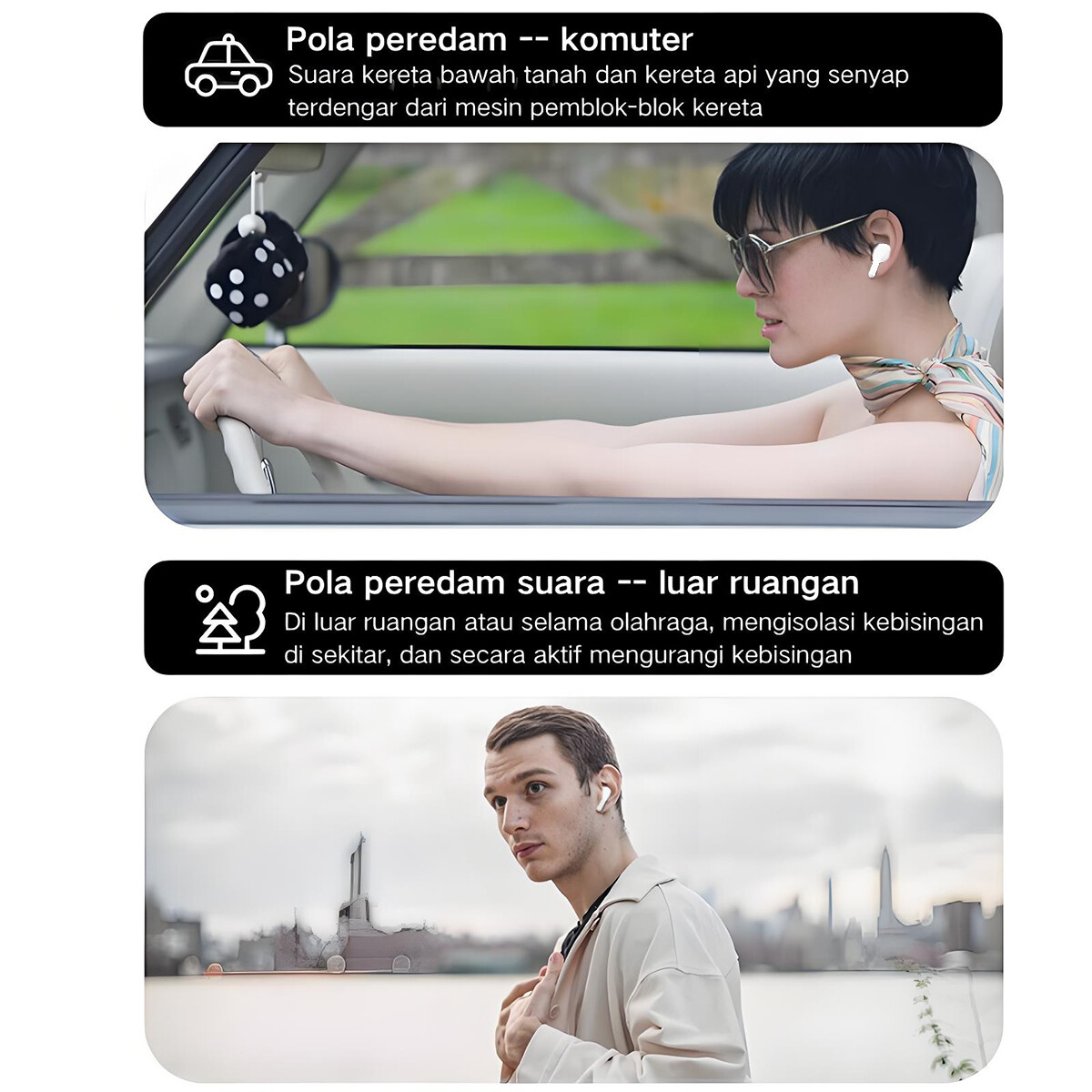 TWS Smart LCD Touch Screen Bluetooth 5.4 Headset Wireless Headphones Earbuds UK — image 12