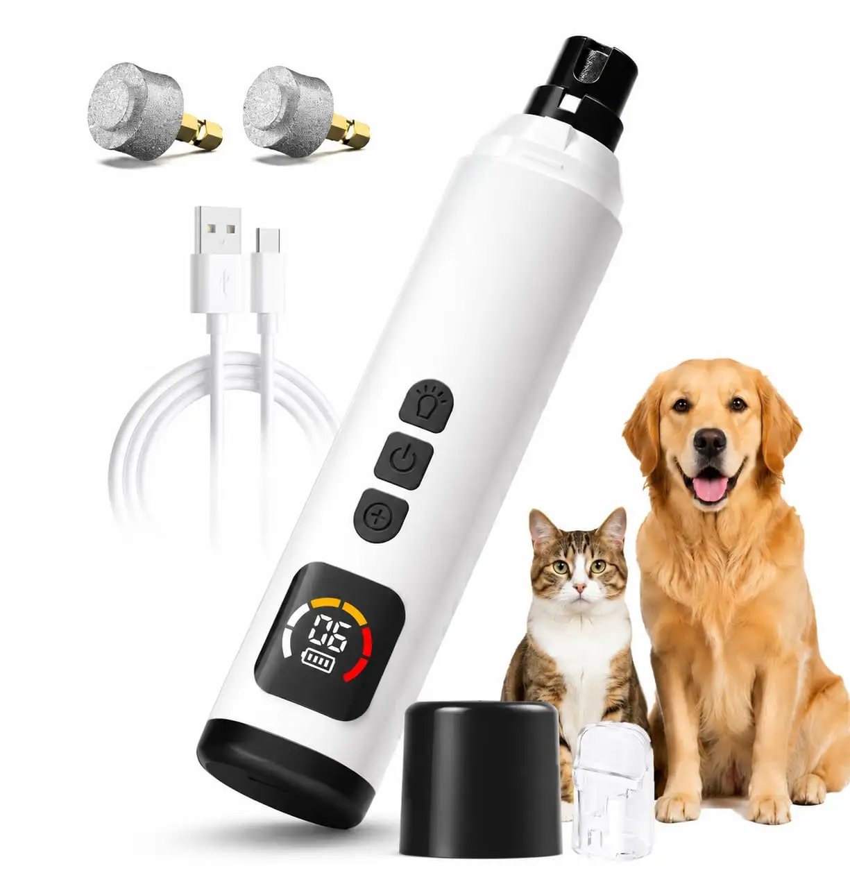 Dog Nail Grinder, Quiet Pet Trimmer