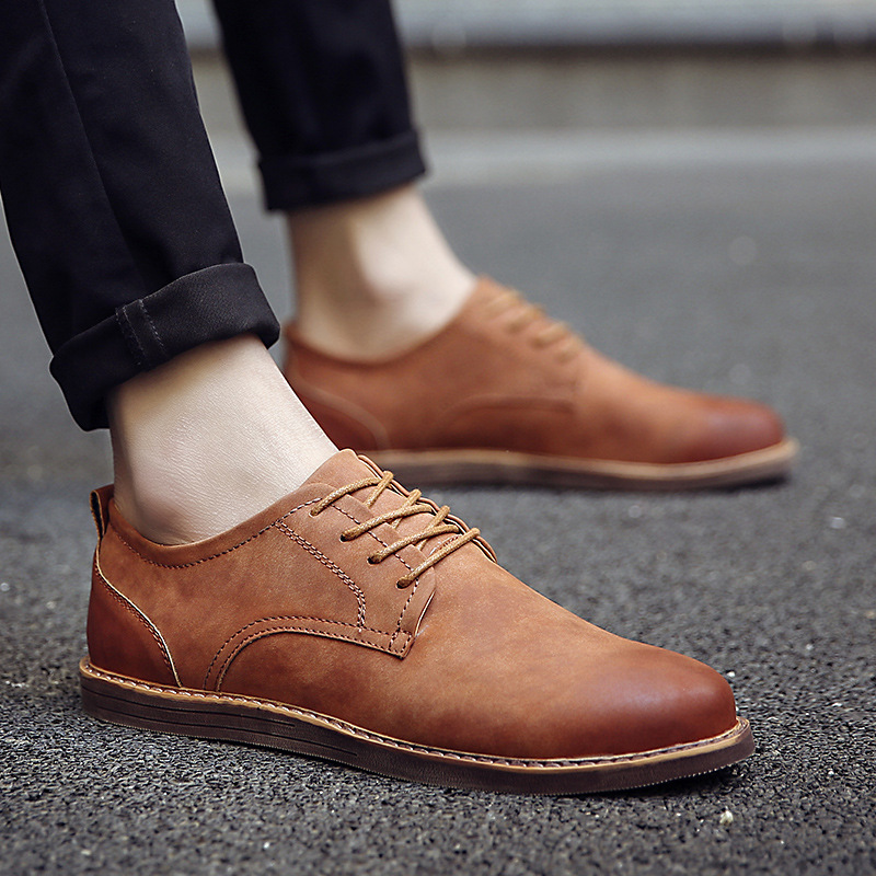 Title 2, Spring fashion casual British leather shoes