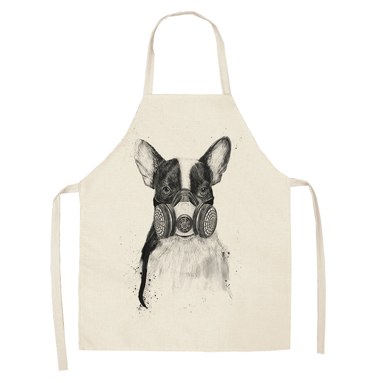 Title 13, Cotton linen cartoon dog apron