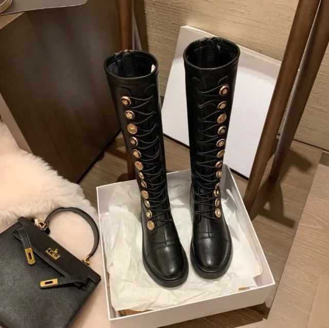 All match British Short Boots Women's Autumn Single Boots Long Boots Black - Shop at LoveMi