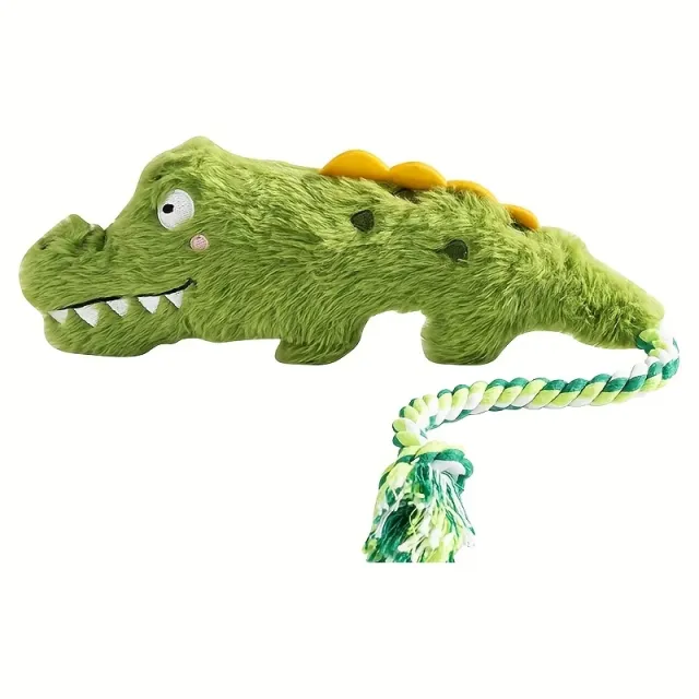 Squeaky Toys For Dogs Dog Toys Plush, Funny Stuffed Enrichment For Poodle Bulldog Senior Home Indoor Travel Camping Enhance Playful Moments Durin... Green Dinosaur - Shop at LoveMi