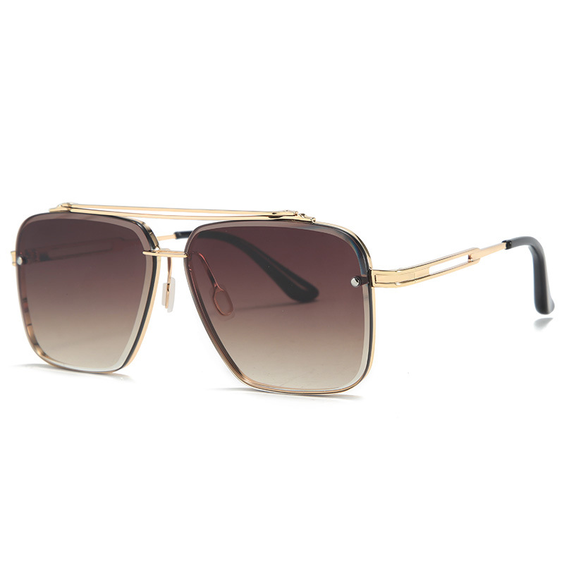Mens Fashion Double Beam Cut Edge Sunglasses - Image 3