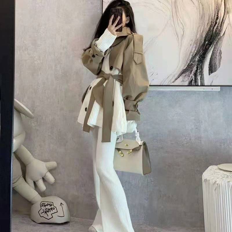 Ladies Fashion Niche Casual Pants Two-piece Set