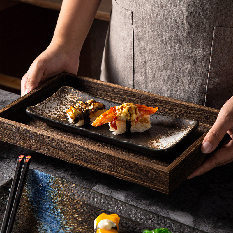 Sashimi Long Saury Rectangular Plate