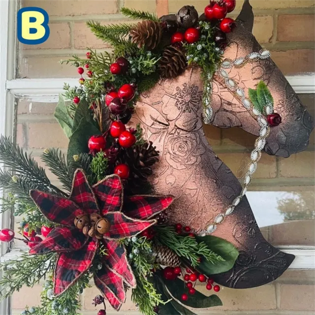 Horse Head Garland Christmas Decoration With Balls - Shop at LoveMi