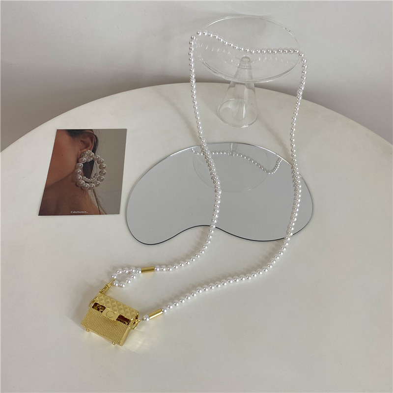 Pearl Waist Chain Dress With Small Bag Ornaments