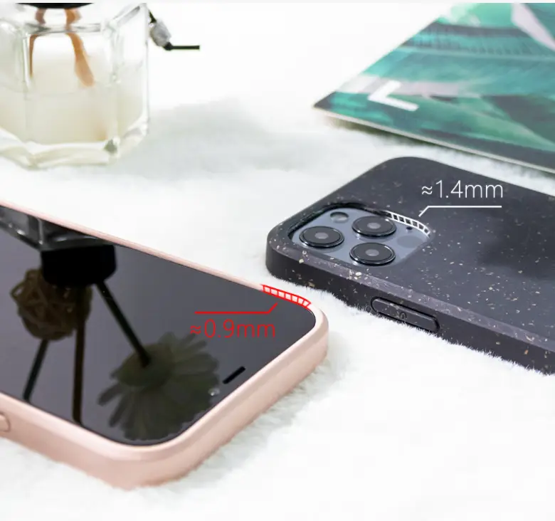 Fully Degradable Bamboo And Wood Fiber Lanyard Phone Case