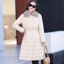 Beige Khaki Collar