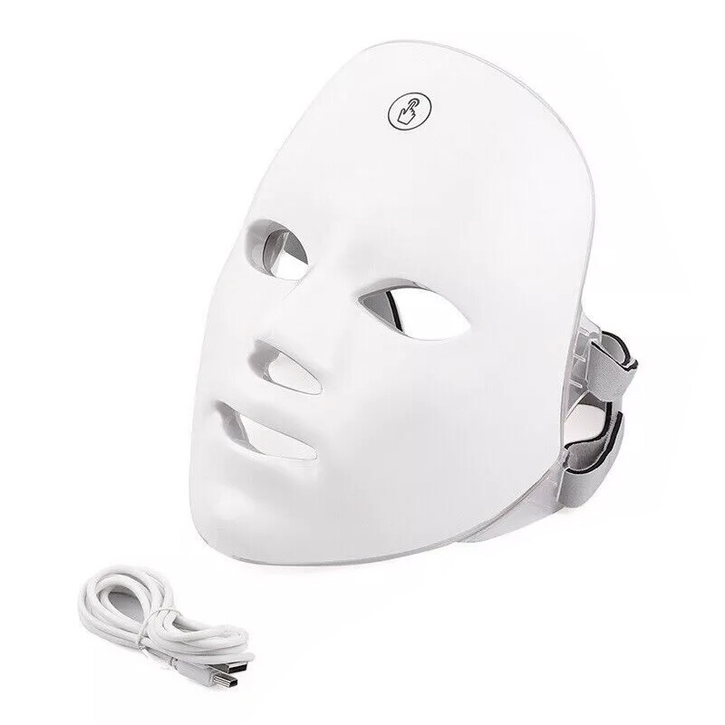7Colors LED Light Photon Face Mask Neck Rejuvenation Skin Facial Wrinkle Therapy — image 6