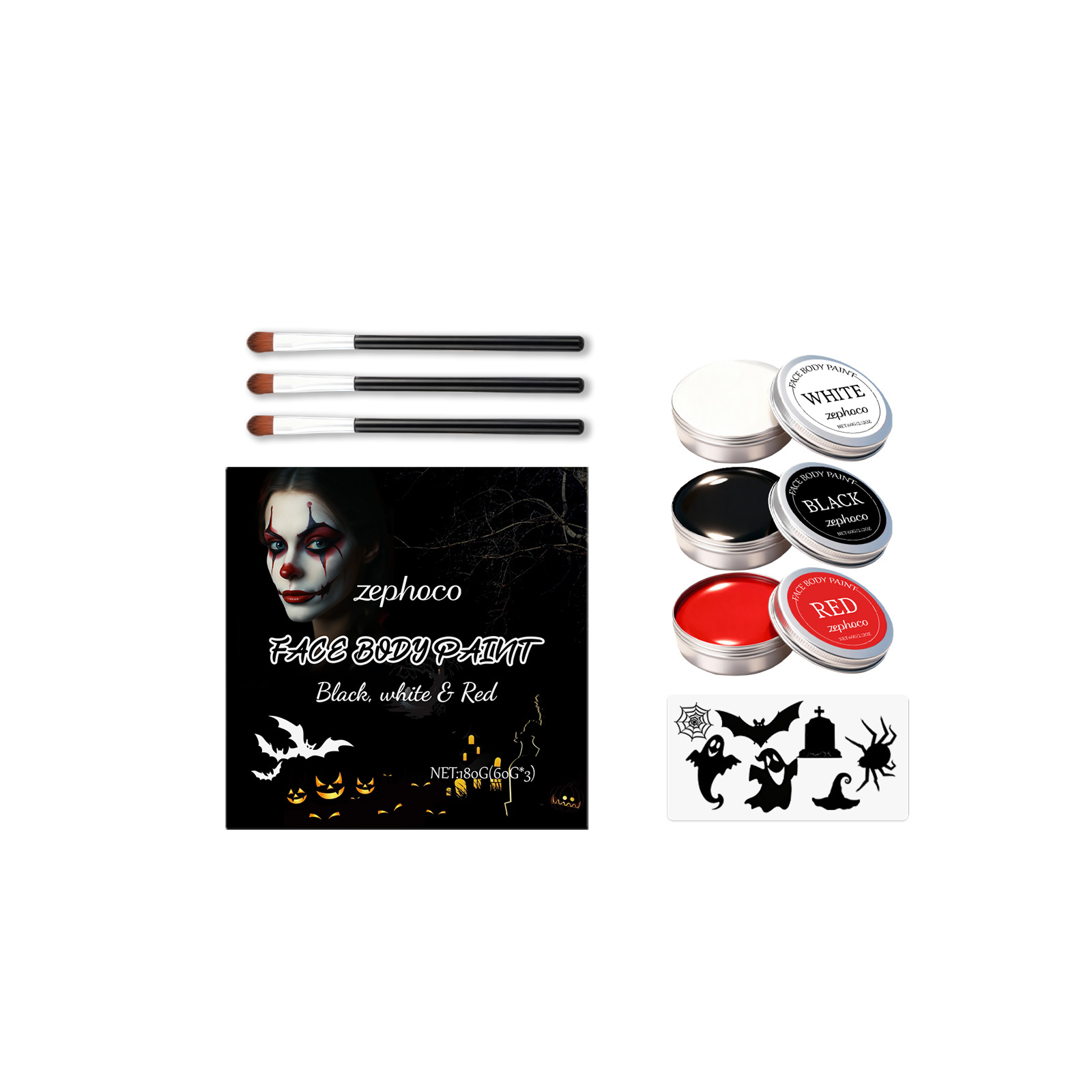 Halloween Facial Painting Set 1 Set 1box
