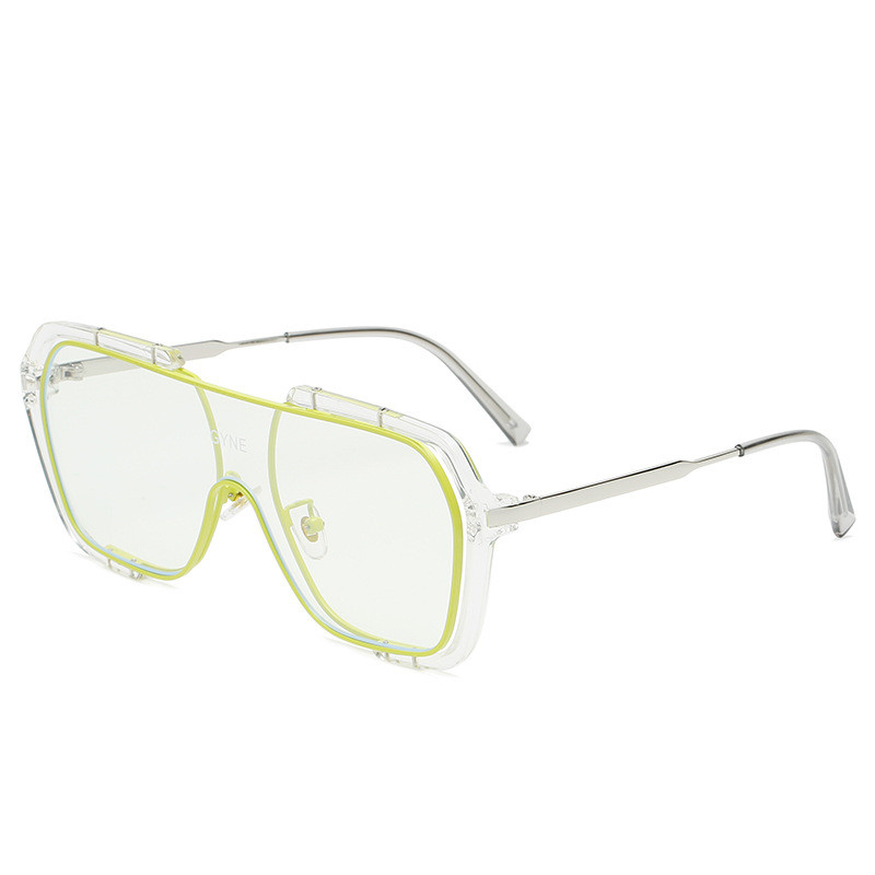 Title 5, Retro Yellow Sunglasses UV Protection Men Tide