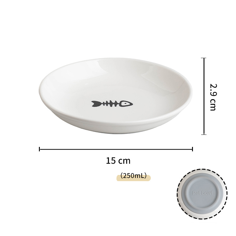 Fishbone plate grey