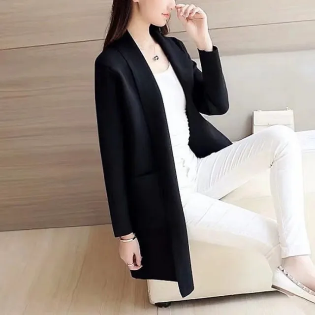 Long Sleeve Pure Color Windbreaker Artistic Simplicity Black - Shop at LoveMi