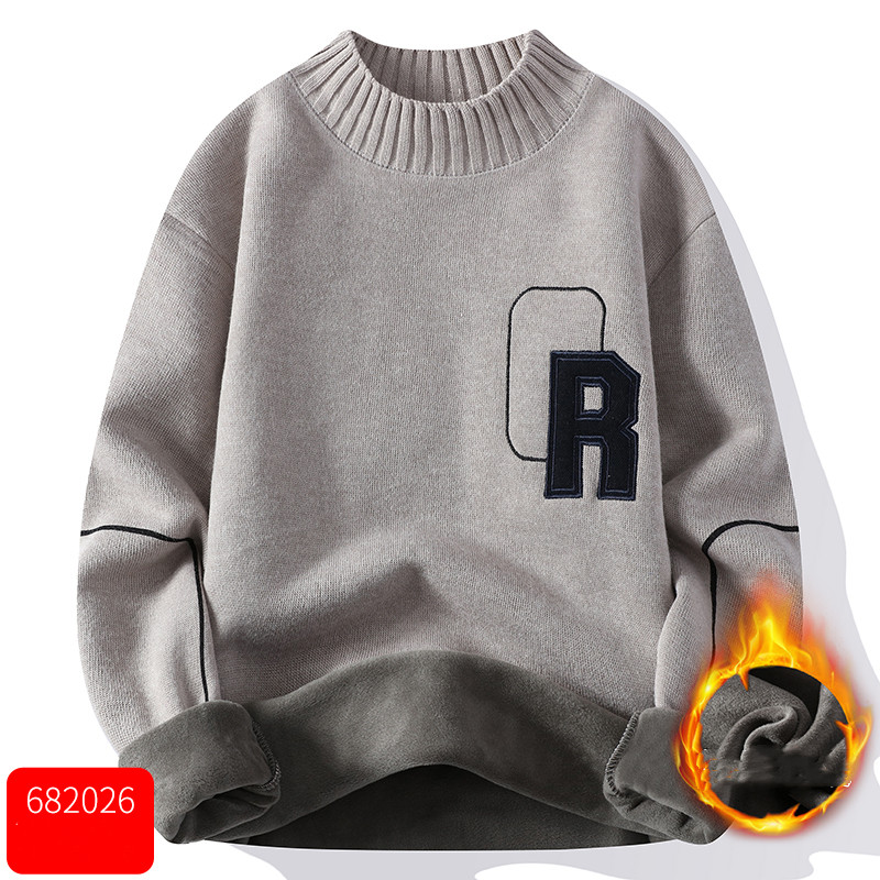 Men's Plush One-piece Velvet Sweater