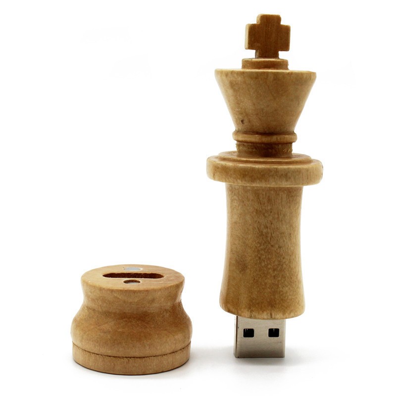 Wooden Chess Pen Drive King Usb  Drive Wood Memory Stic — foto 5