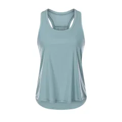 Summer New Style Loose And Simple I-beautiful Vest Women - Frost Cyan - View 1