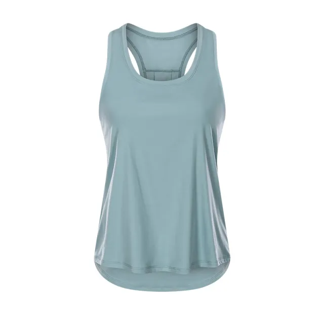 Summer New Style Loose And Simple I beautiful Vest Women Frost Cyan - Shop at LoveMi