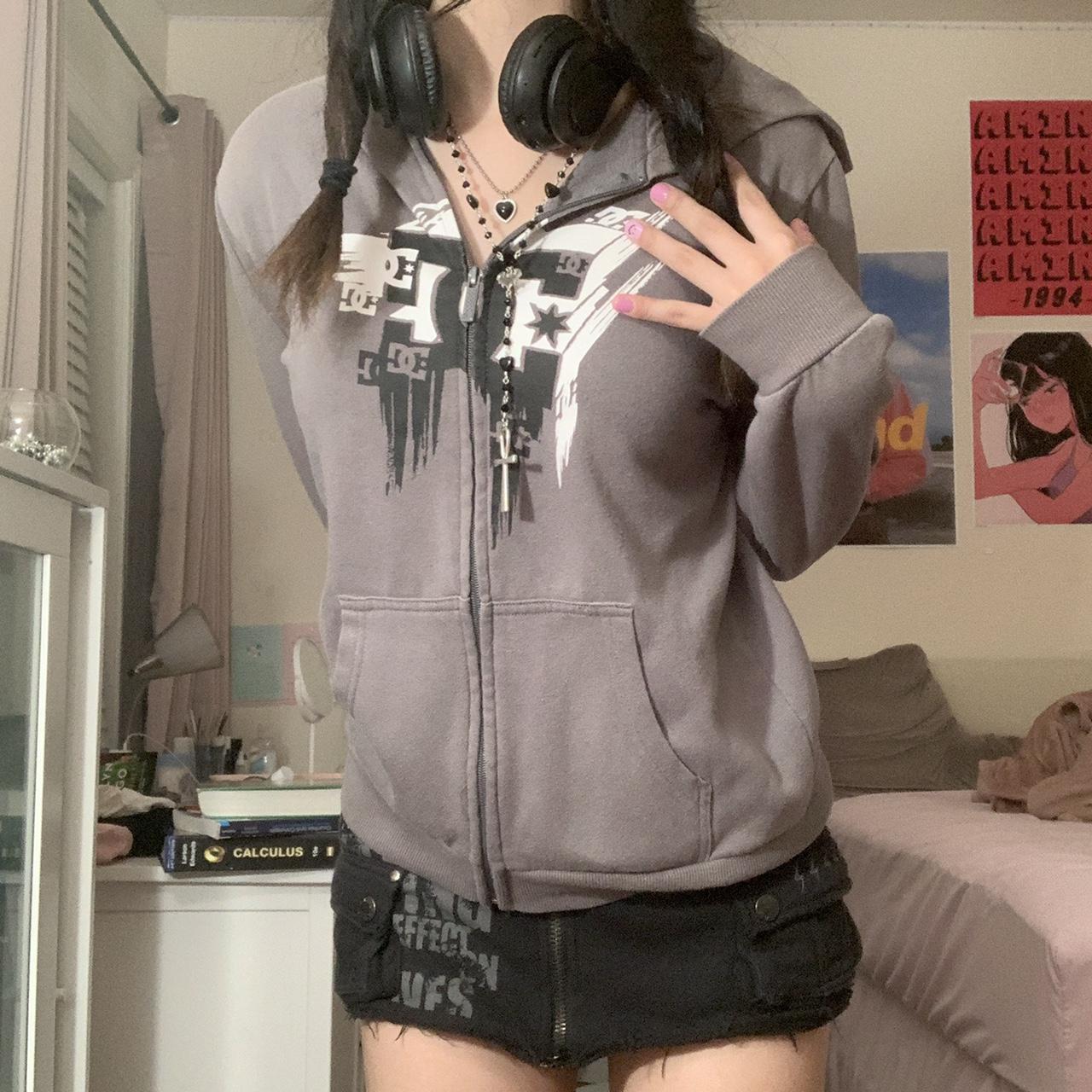 Women's Fashion Casual Printing Hooded Zipper Sweatshirt