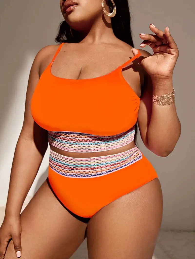 Large Size Split High Waist Briefs