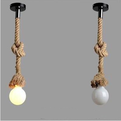 Hemp Rope LED Light Chandelier