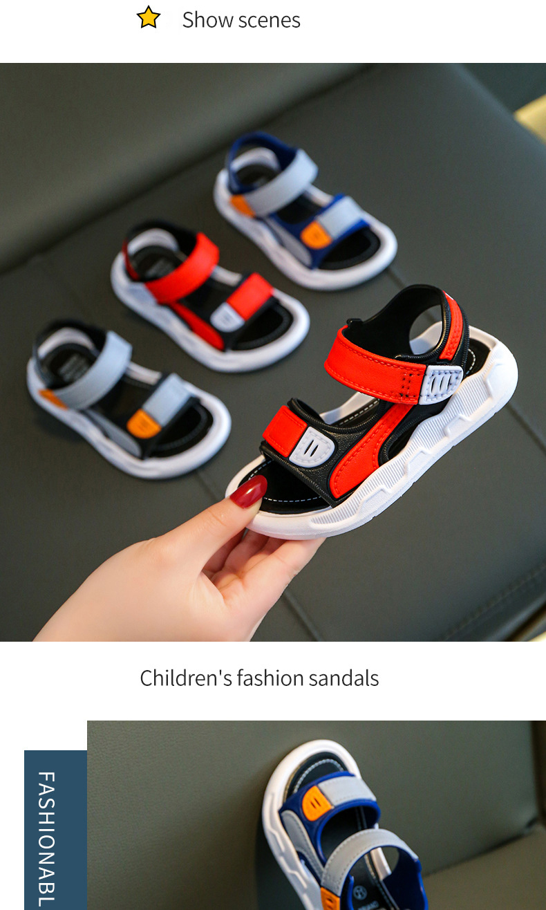 Title 8, Boys Soft Soles Baby Beach Shoes For Students L...